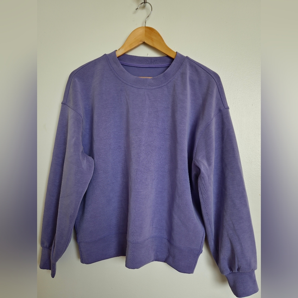 NWOT Lululemon Sofstreme Crewneck Pullover in Dark Lavender, size 4